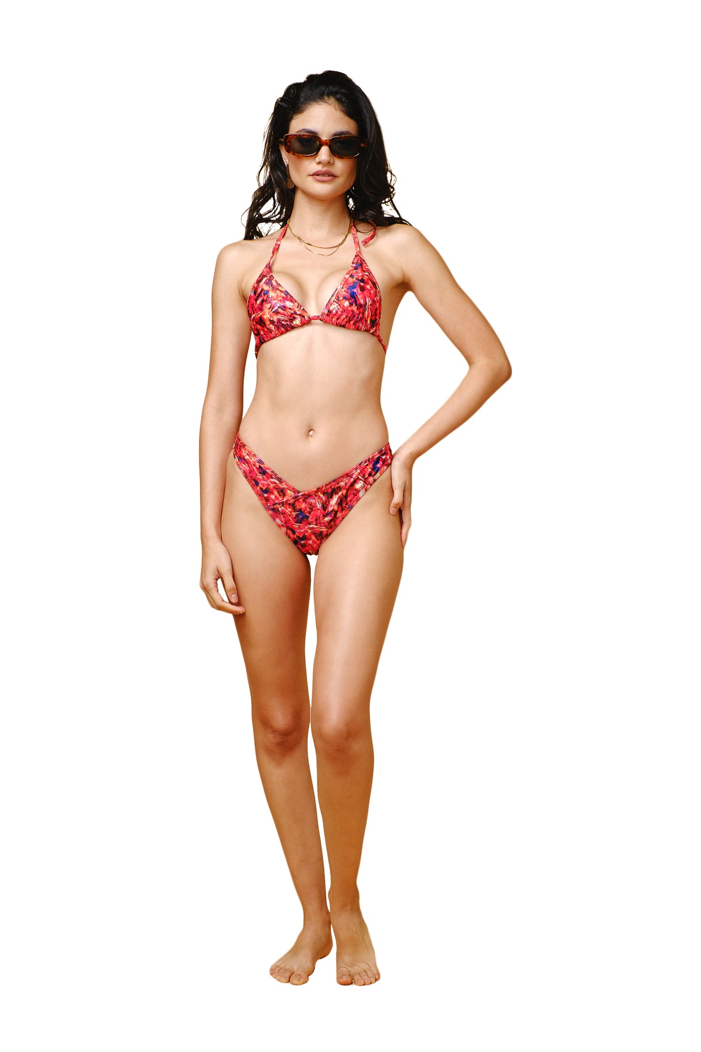 HIGH TIDE (ORANGE BLOOM PRINT) BOTTOMS
